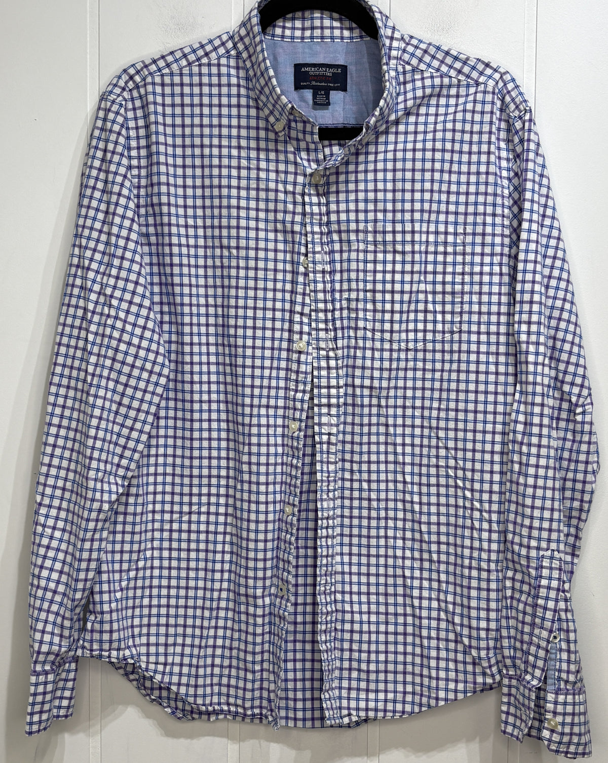 Men's AEO Plaid Button-down