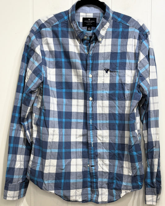 Men's AEO Plaid Button-down