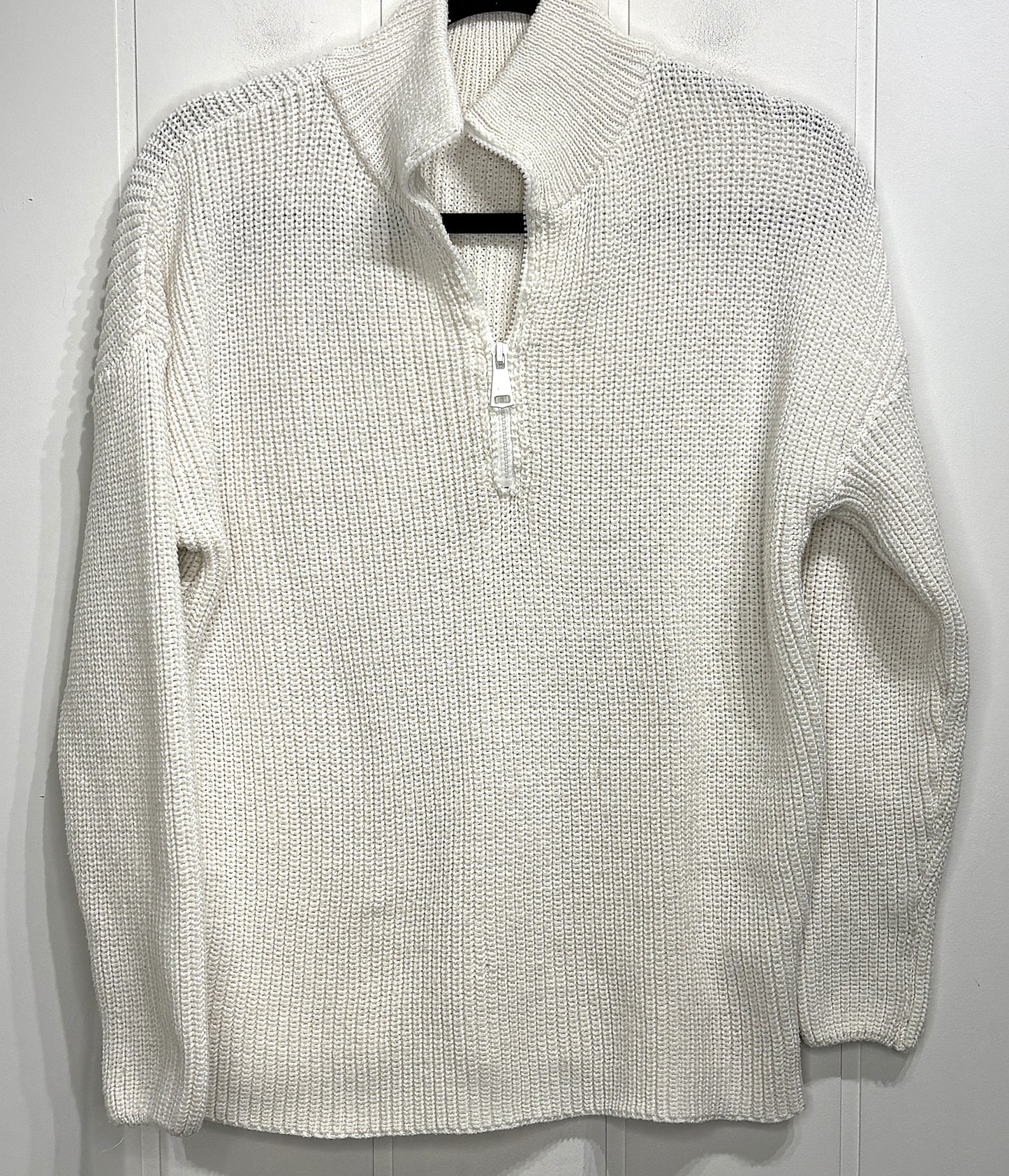 Half-zip Knitted Pullover Sweater