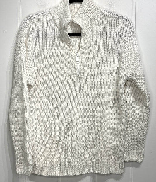 Half-zip Knitted Pullover Sweater