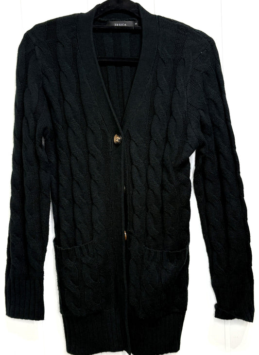 Zesica Cable-knit Cardigan Sweater