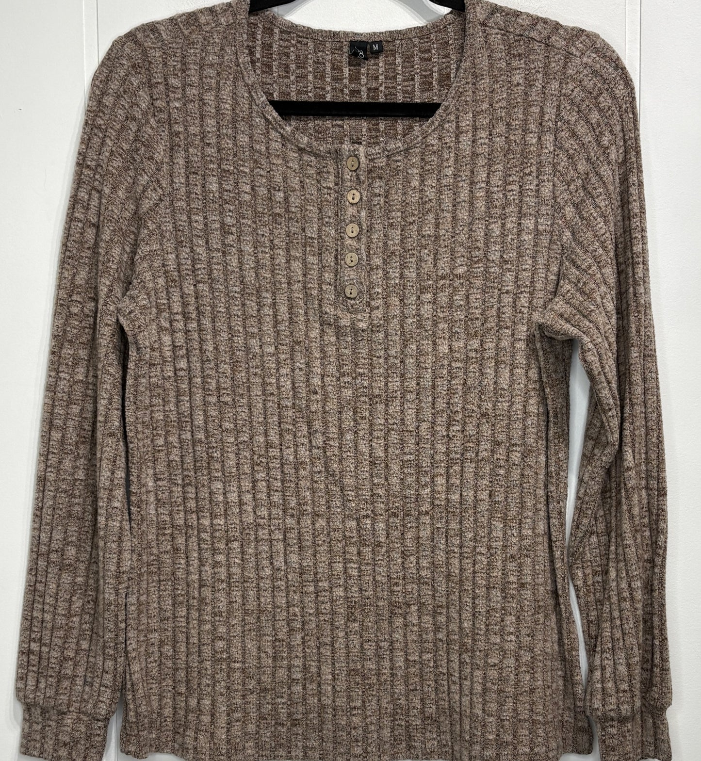 Automet Ribbed Henley Sweater