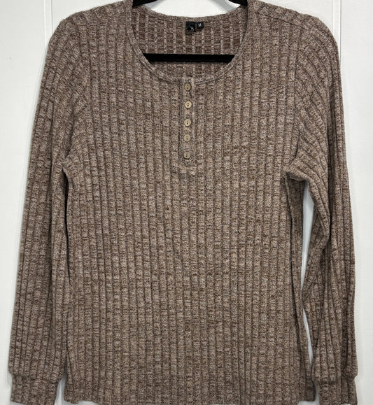 Automet Ribbed Henley Sweater