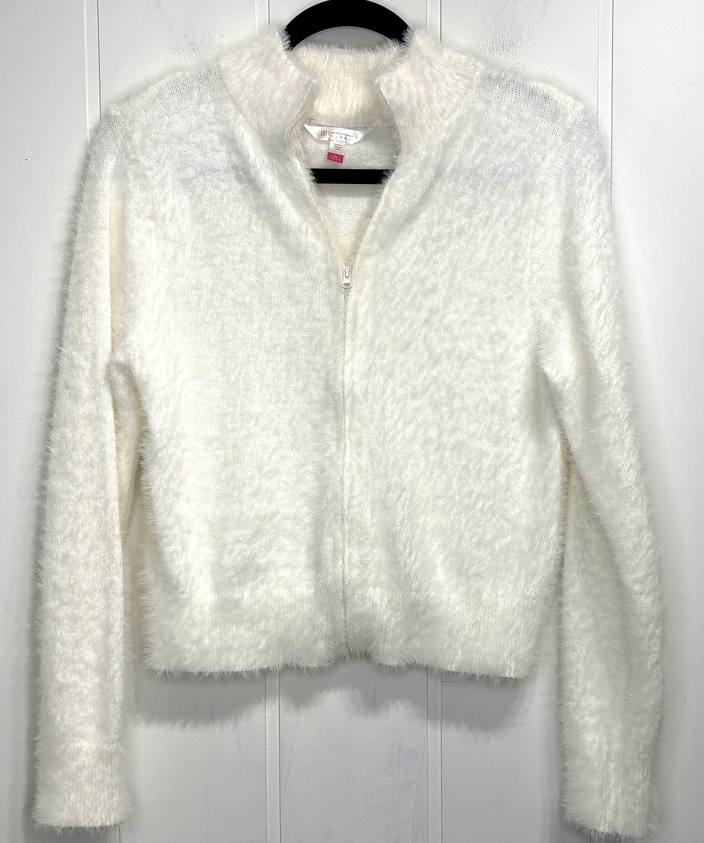 NOBO Full Zip Fuzzy Sweater Jacket