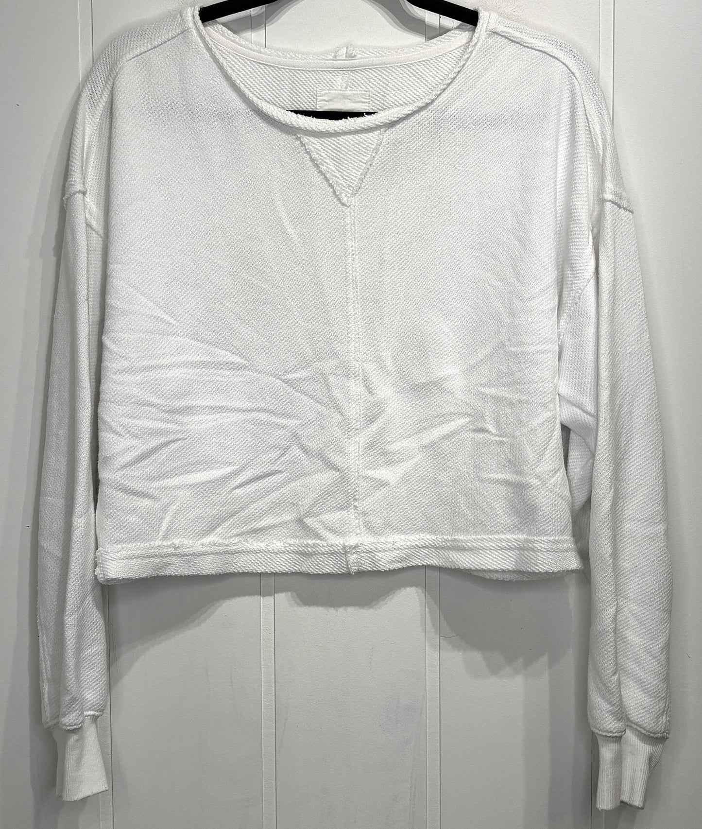 Aerie Reverse Seam Crop Sweatshirt