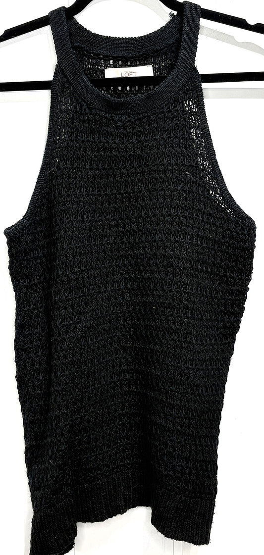 LOFT Crochet Halter Tank Top