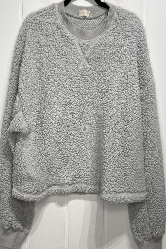New In Pullover Sherpa Sweater