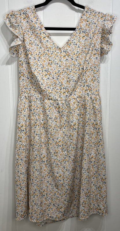 Floral Dress w/Open Lace Back