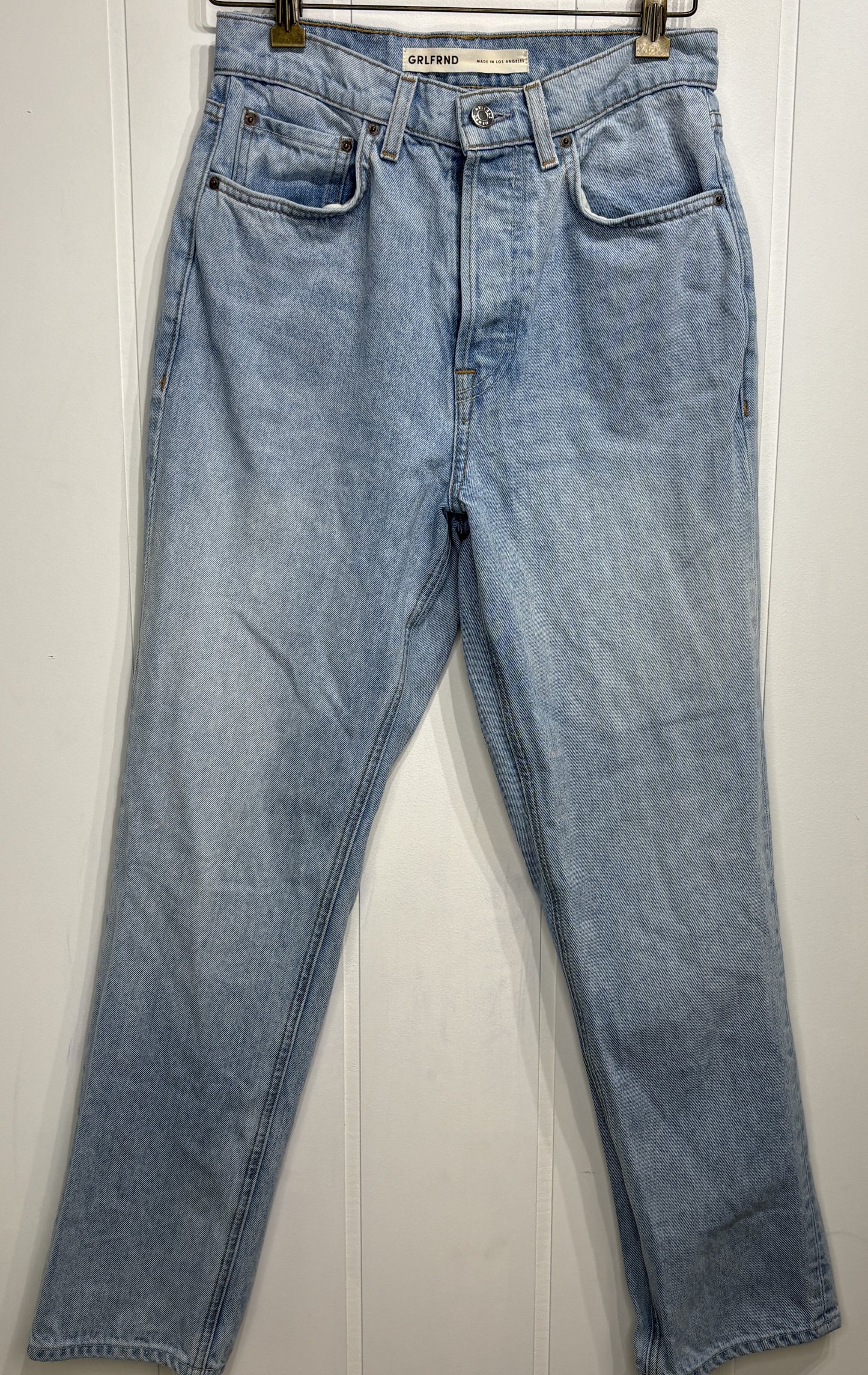 GRLFRND Mid-rise Straight Jeans