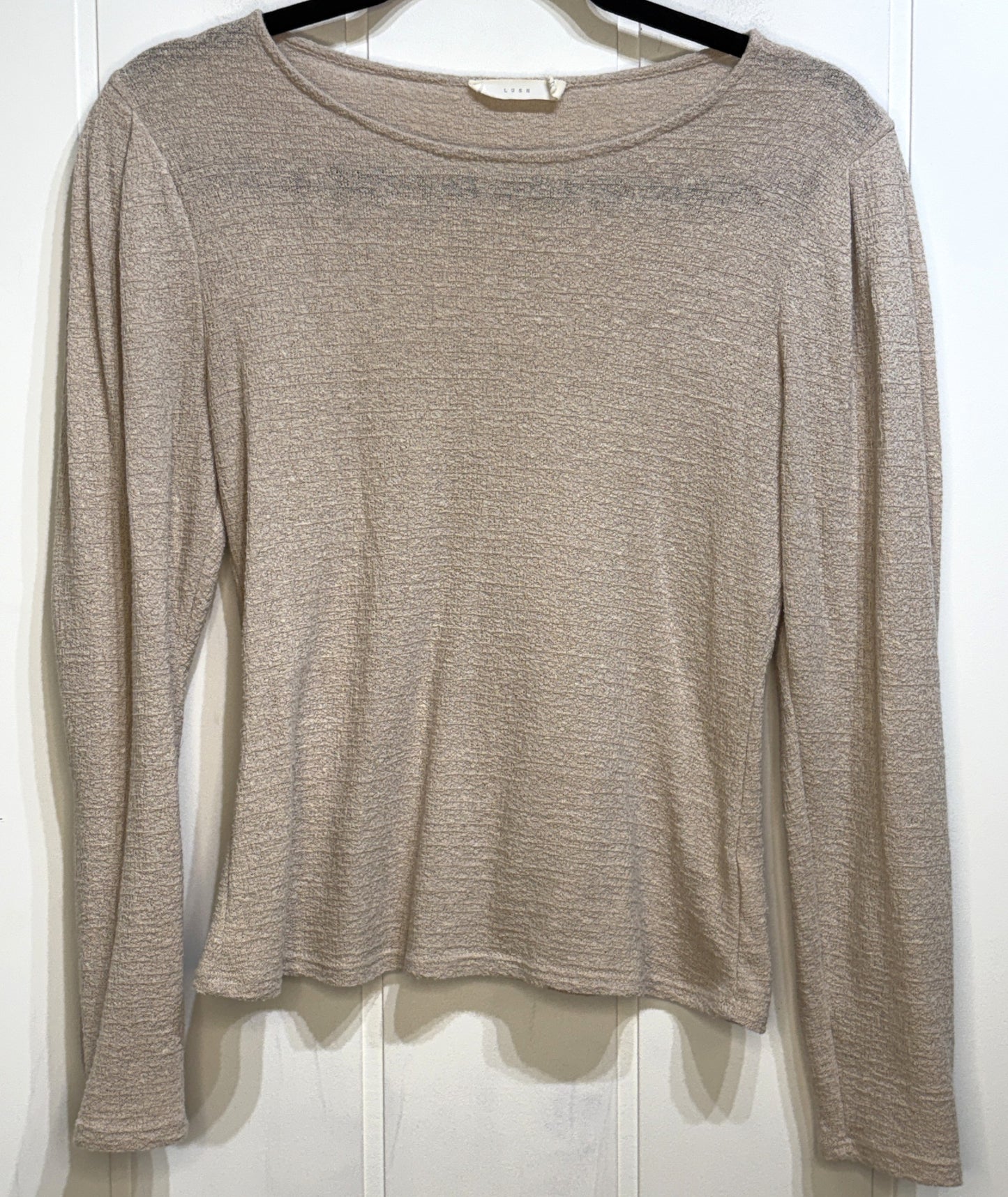 Lush Pleated Sleeve Lightweight Top