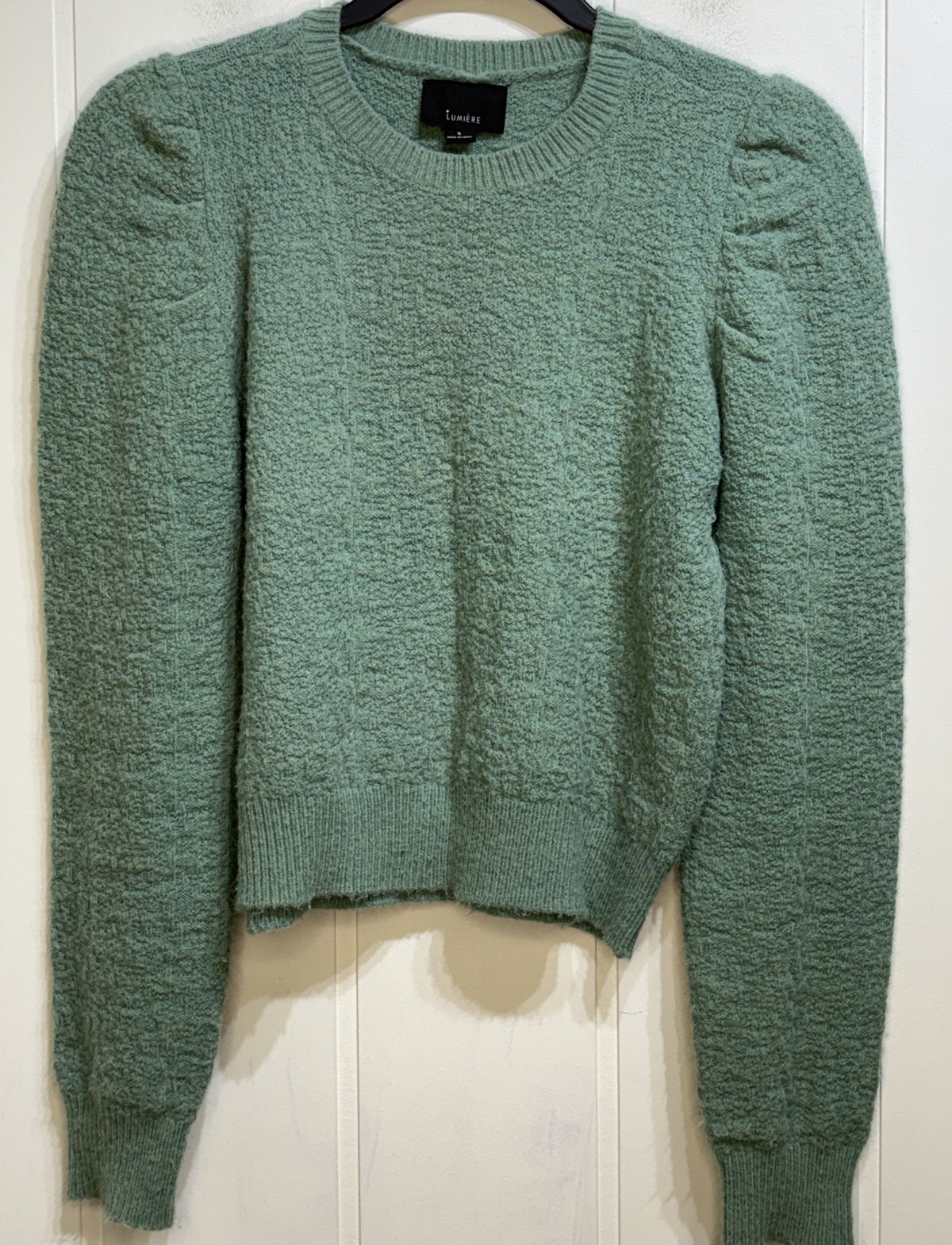 Lumiere Textured Knit Cropped Sweater