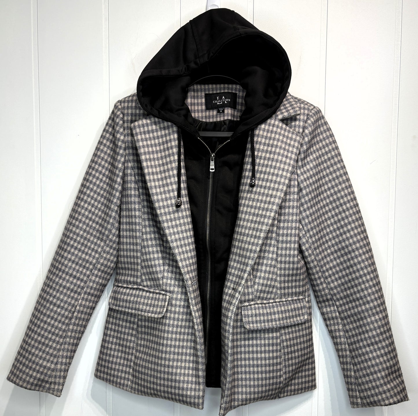 Coalition LA Plaid Hoodie Insert Jacket