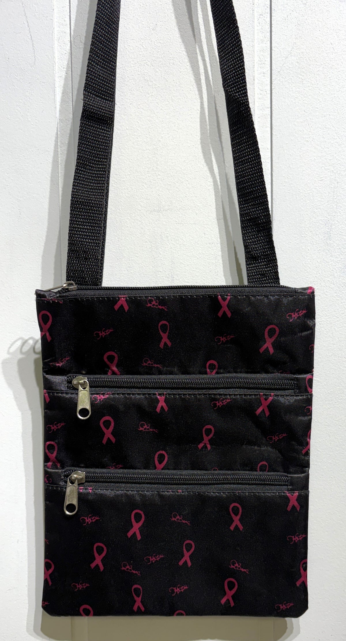 Tri-Fold Breast Cancer Crossbody Purse