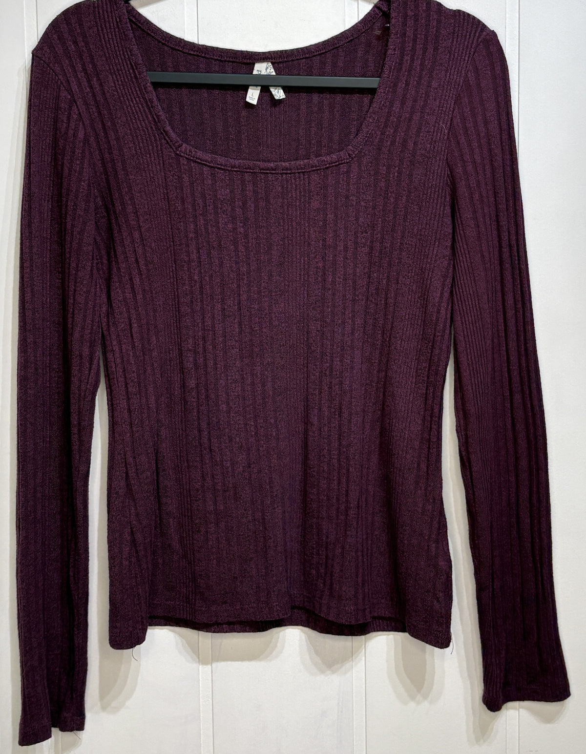 Mudd LS Square-neck Sweater Top