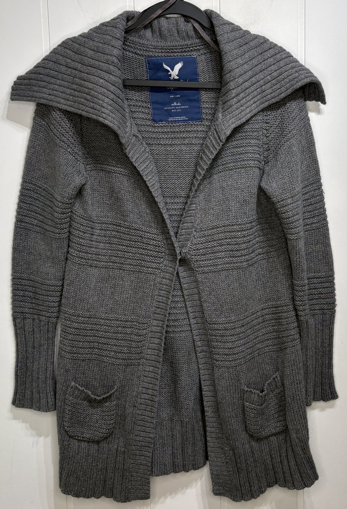 AEO Flap Collar Cardigan Sweater