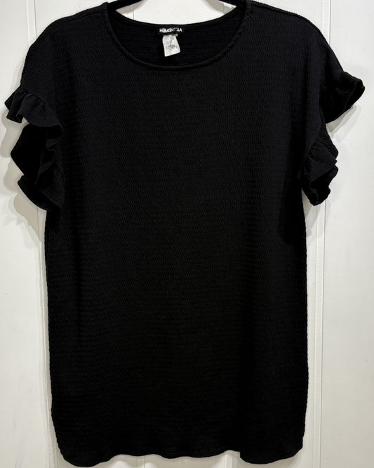 Heimish USA Textured Ruffle Sleeve Top