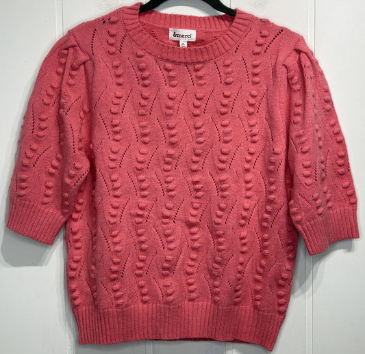 &merci Textured Bubble Sweater