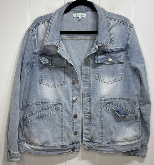 Grace & Lace Faded Denim Jacket