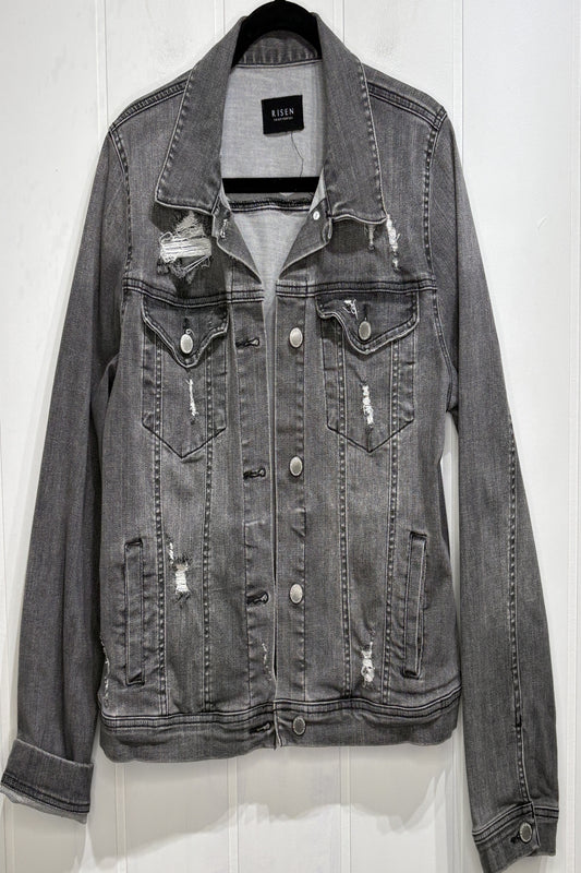 Risen Distressed Denim Jacket