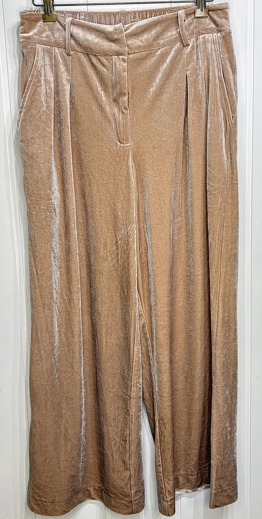 &merci Wide-leg Velvet Pants