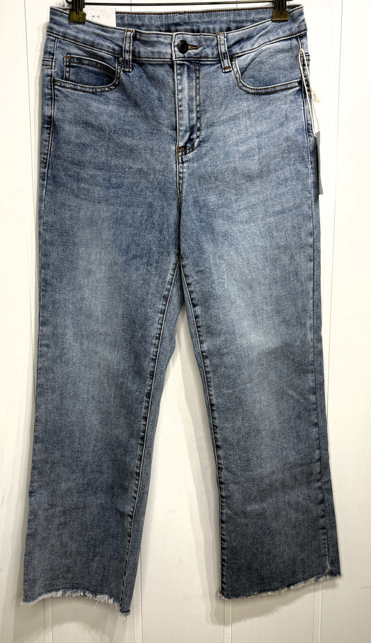 Grace&Lace Frayed Ankle Crop Jeans