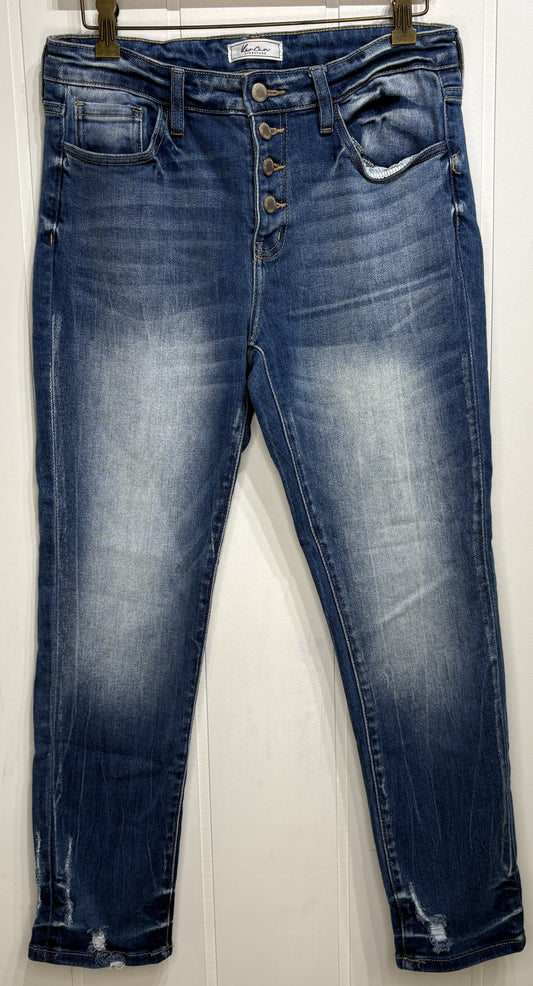 KanCan 5 Button Faded Denim Jeans