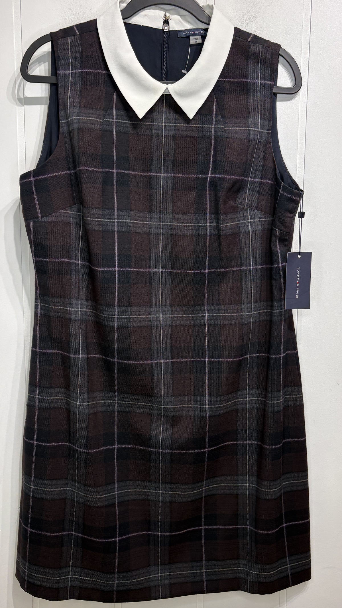 Tommy Hilfiger Plaid Collar Dress