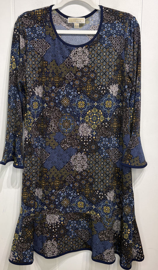 Michael Kors Paisley Bell-Sleeve Dress