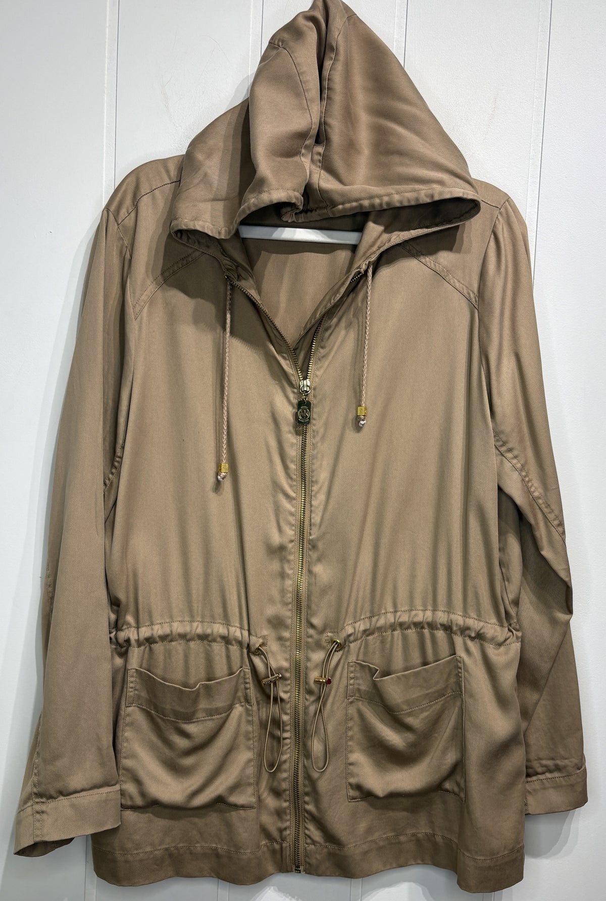 Michael Kors Full-Zip Drawstring Jacket