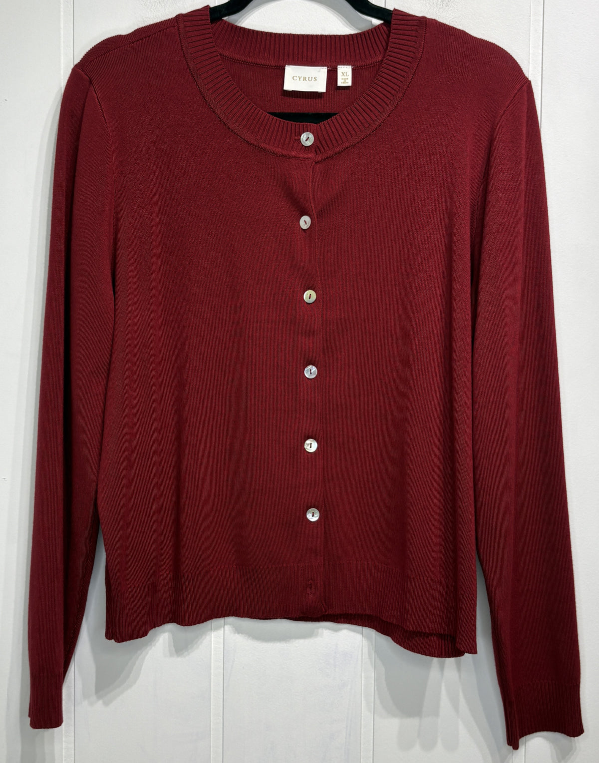 Cyrus Button-Front Cardigan Sweater