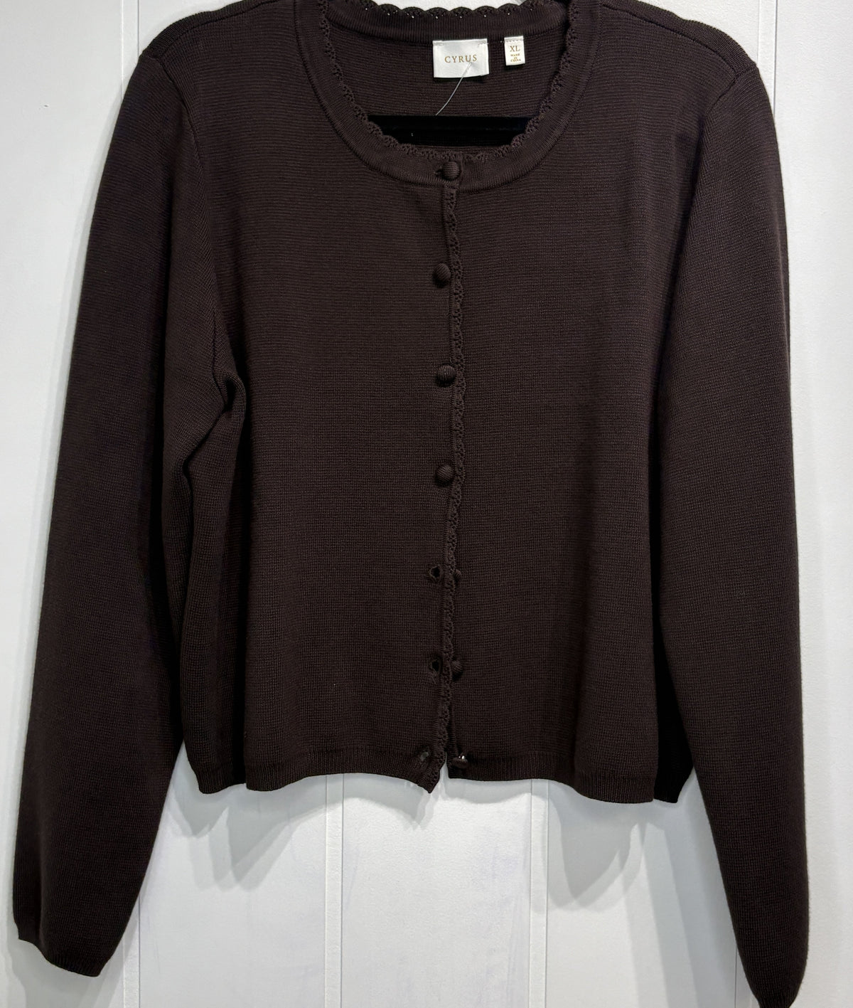 Cyrus Button-Front Cardigan Sweater