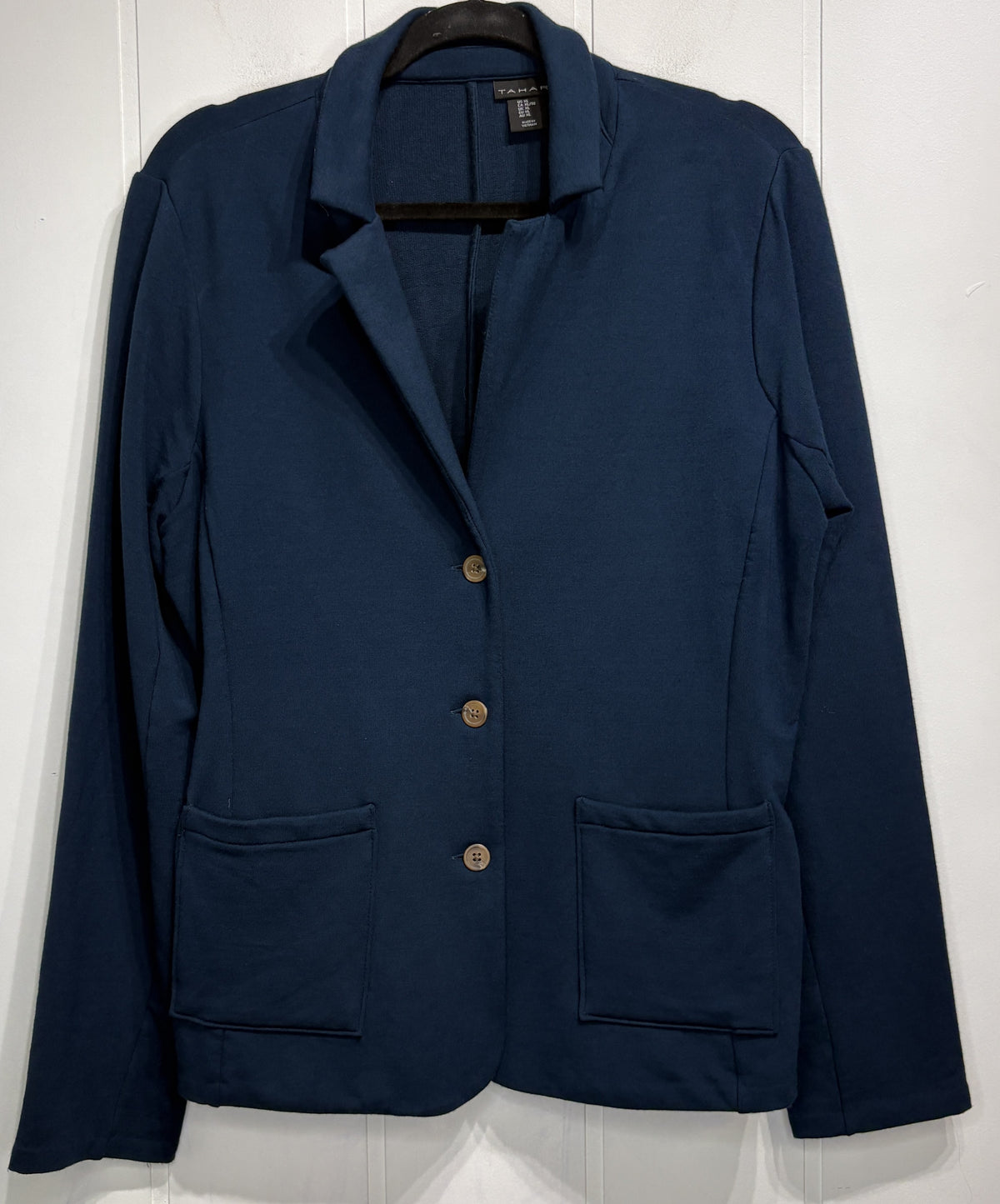 Tahari 3-Button Knit Blazer Jacket