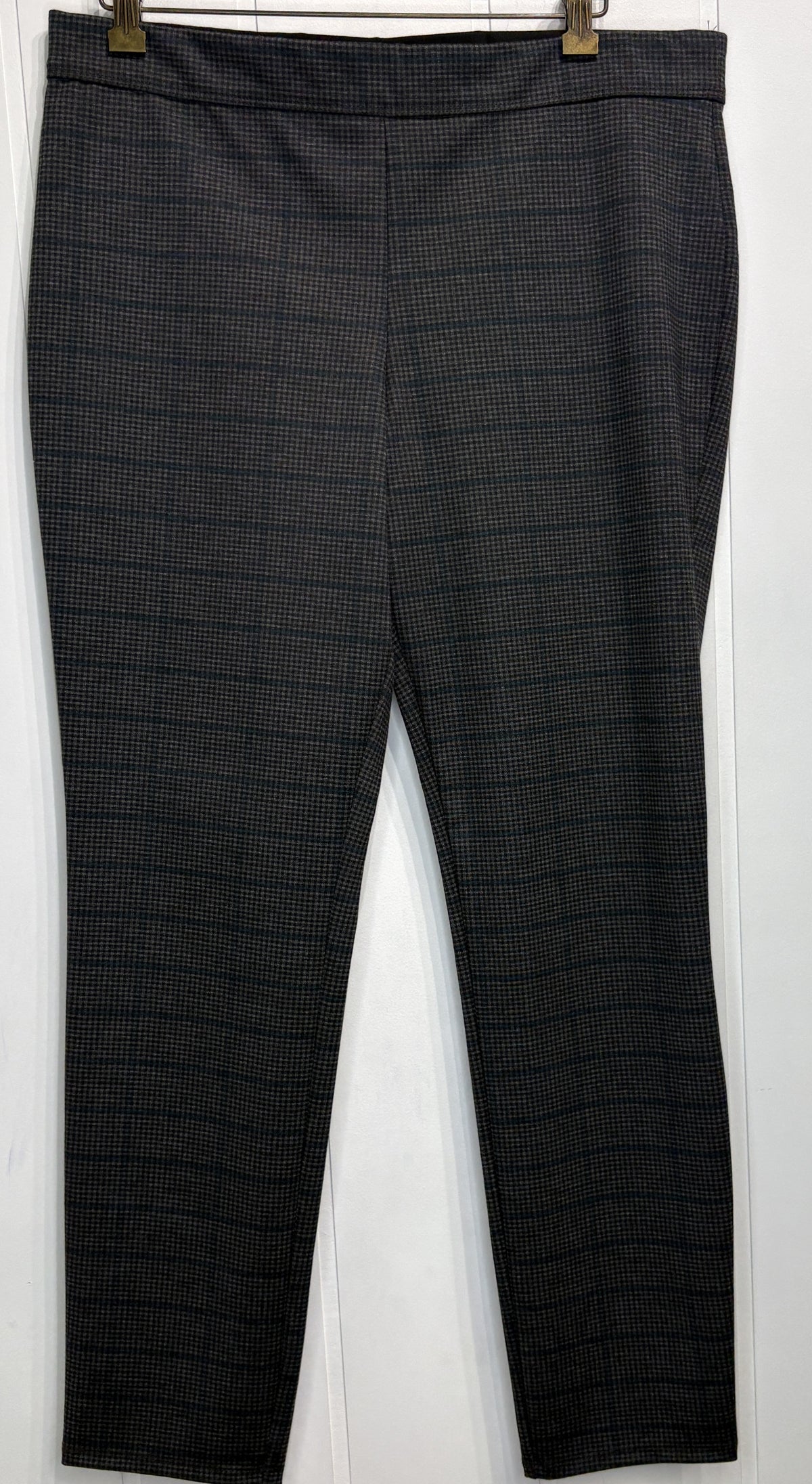 Max Studio Skinny Plaid Dress Pants