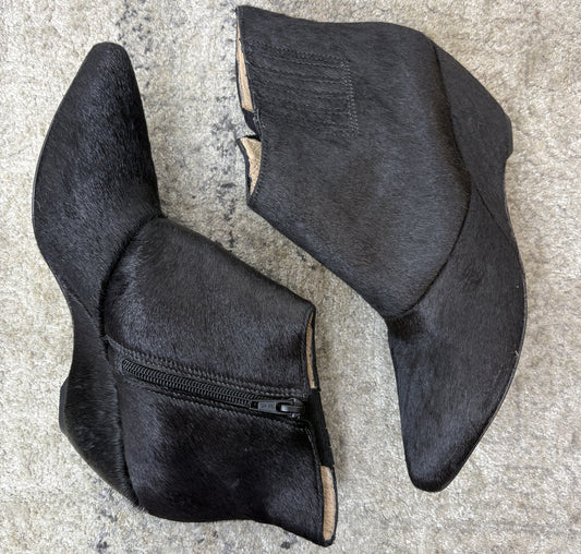 Matisse Cow-fur Ankle Booties
