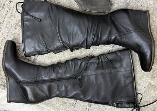 Franco Sarto Knee-high Wedge Booties