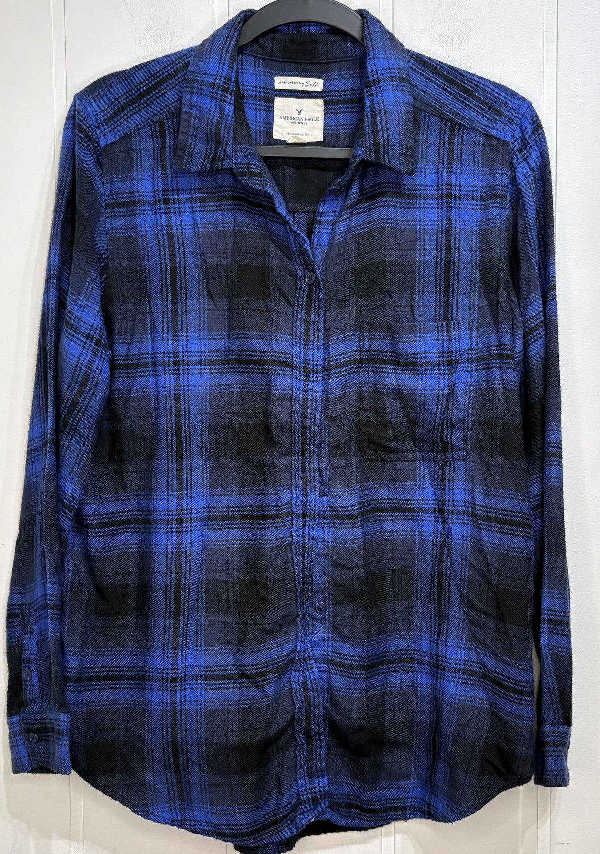 AEO Boyfriend Fit Plaid Flannel