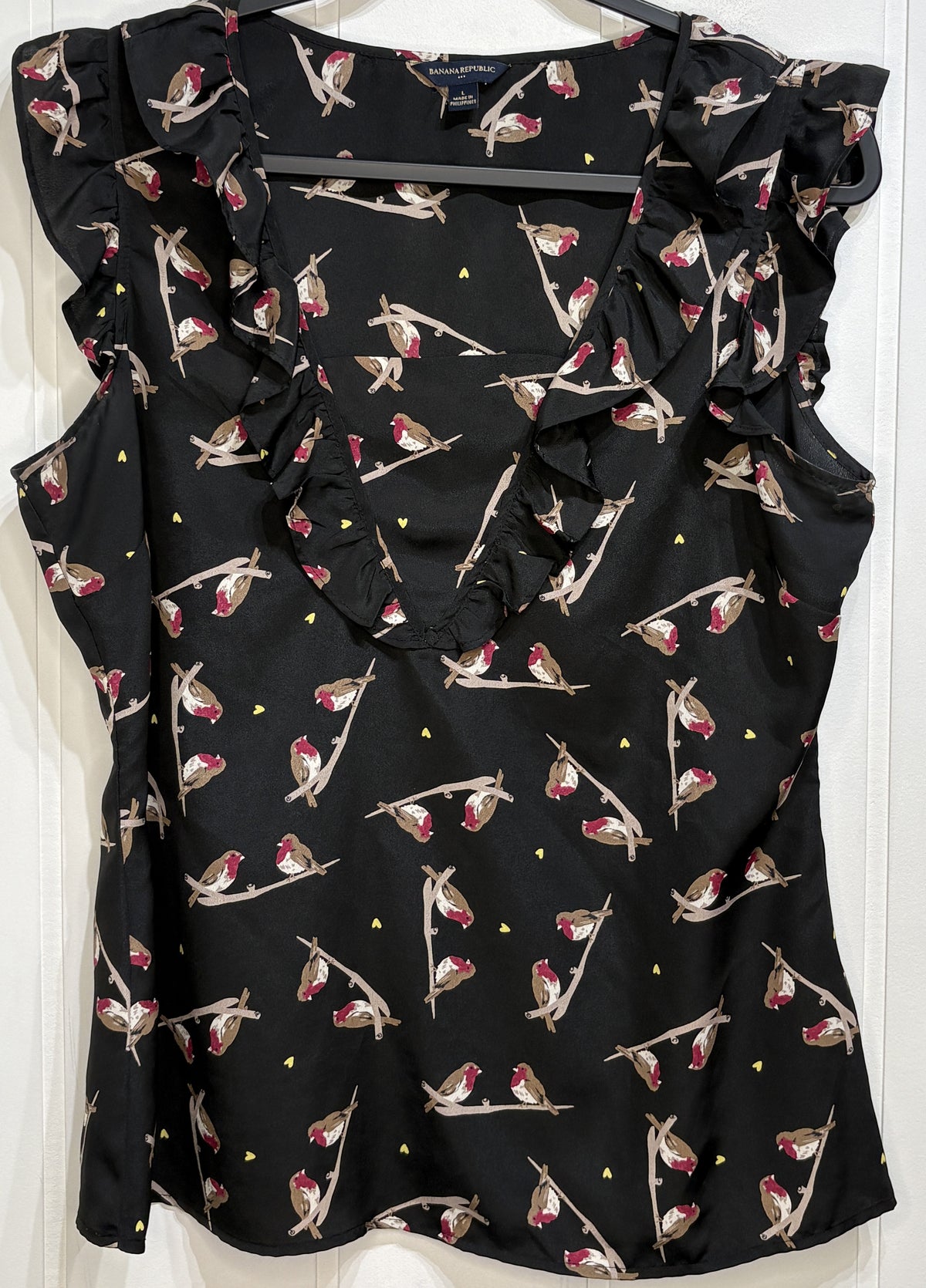 Banana Republic Bird Print Blouse