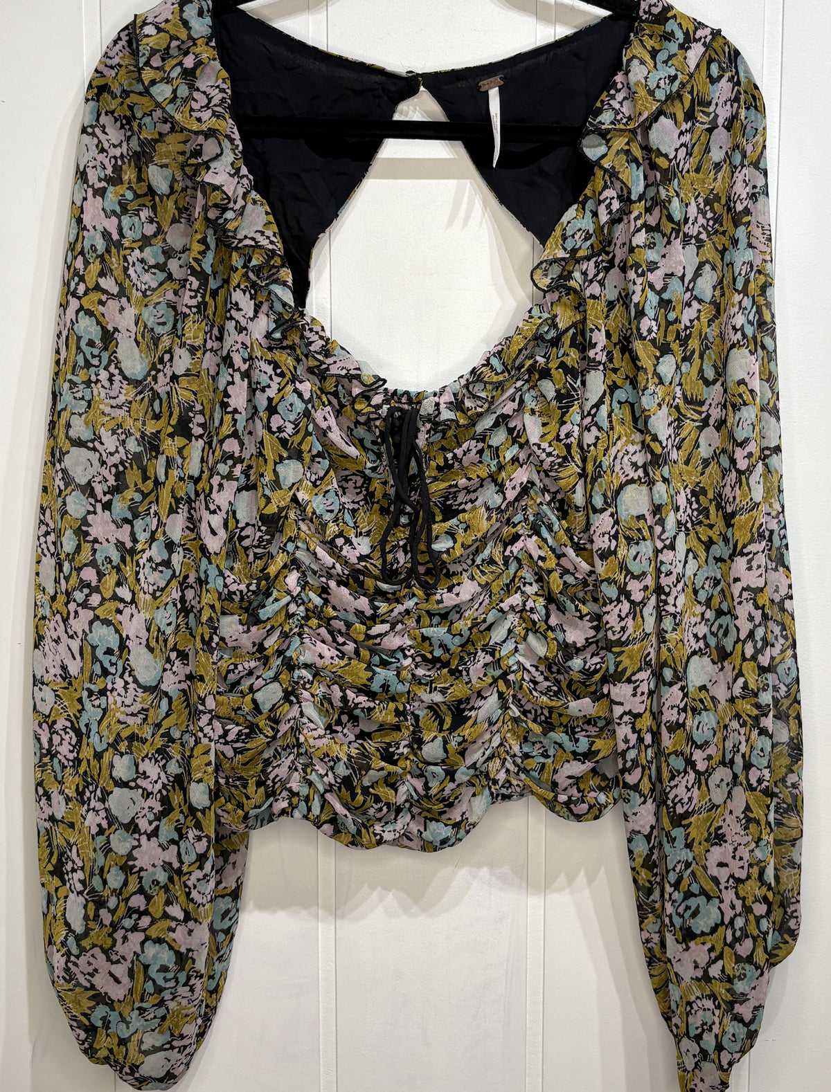 Free People Open Back w/Ruched Detail