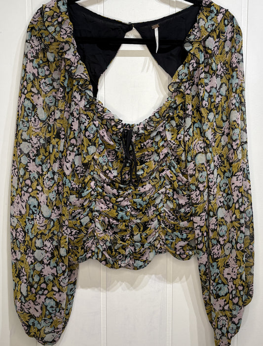 Free People Open Back w/Ruched Detail