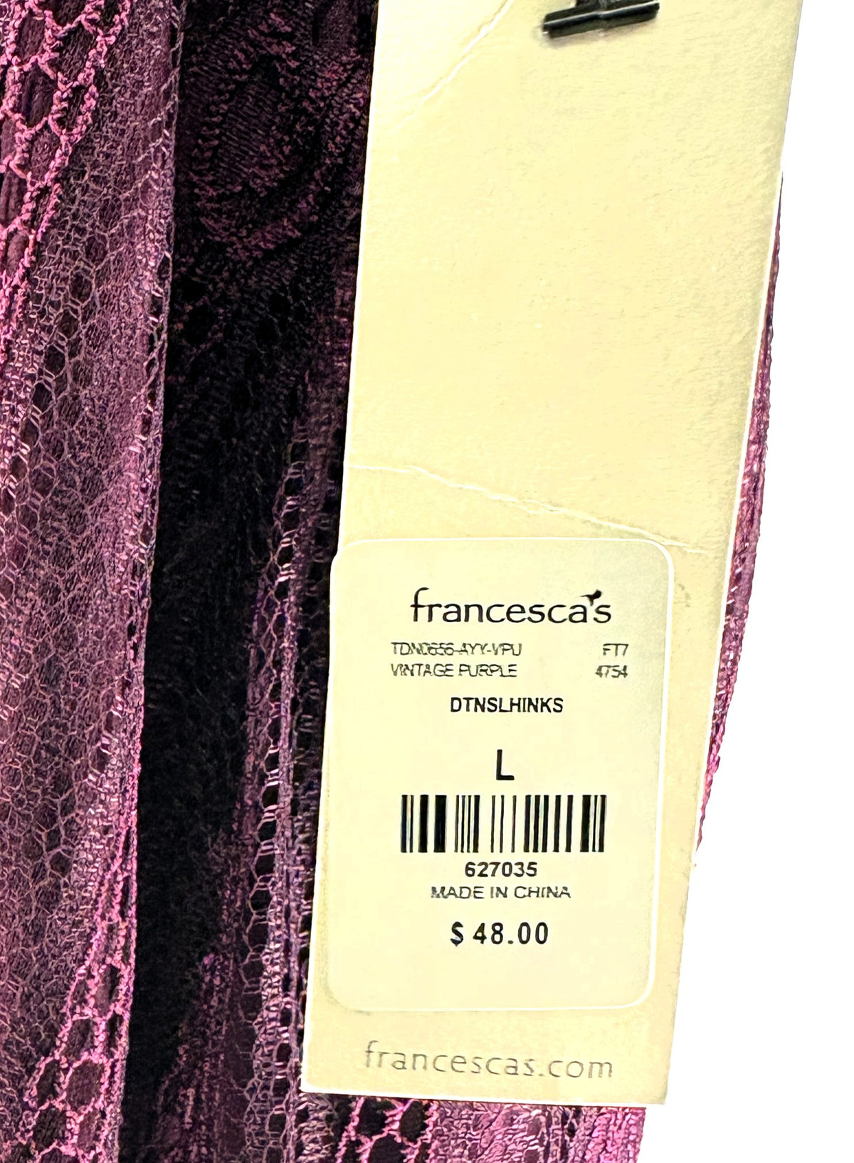 Francesca's Sleeveless Lace Dress