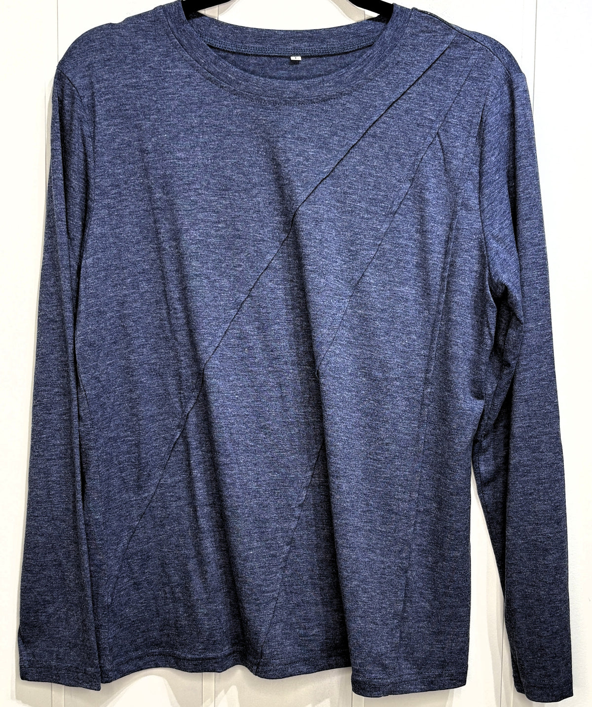Knit Top w/Diagonal Seam Details
