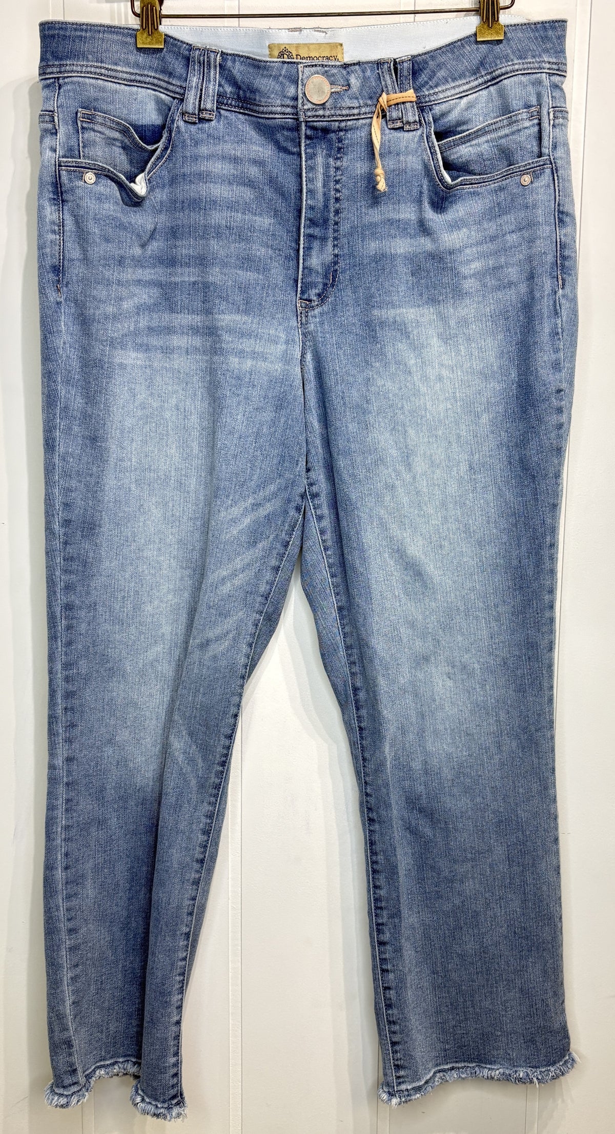 Democracy Frayed Ankle Jeans