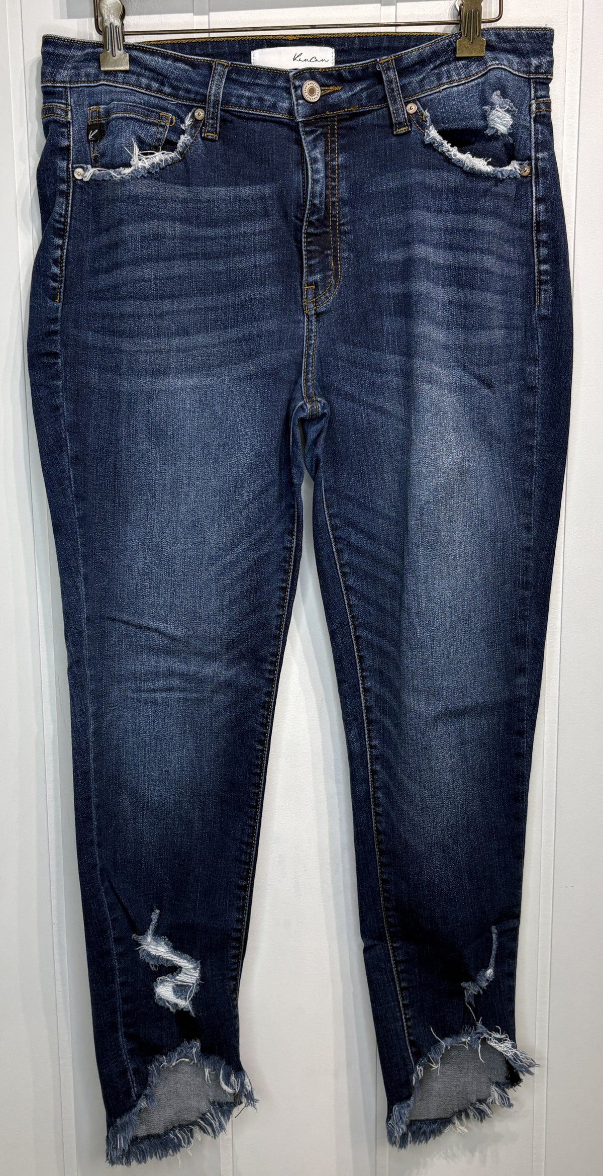KanCan Fray Ankle Skinny Jeans