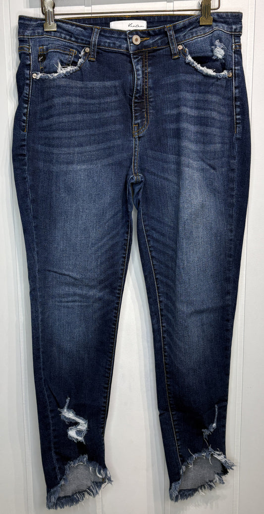 KanCan Fray Ankle Skinny Jeans