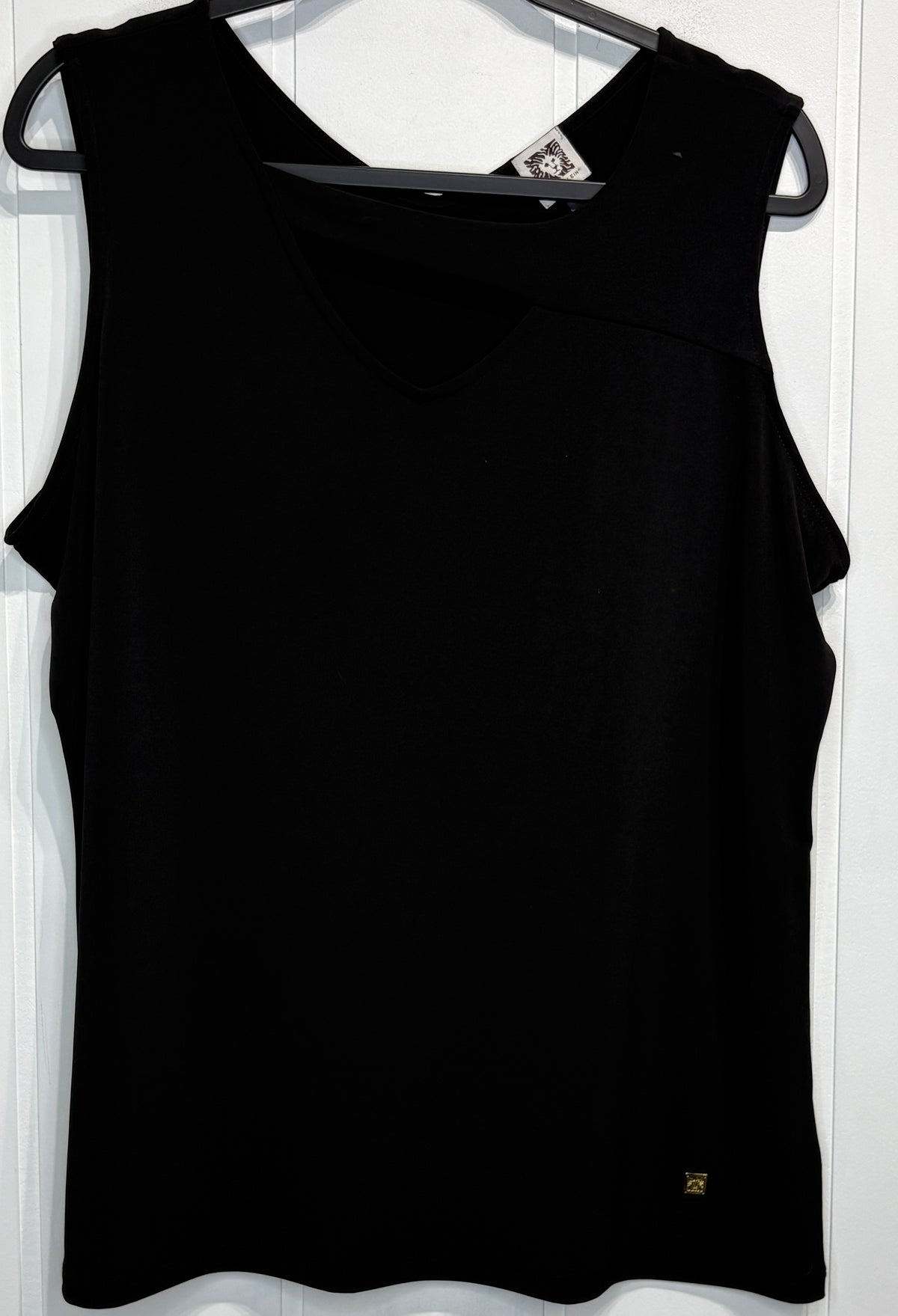 Anne Klein Cutout Neck Sleeveless Blouse
