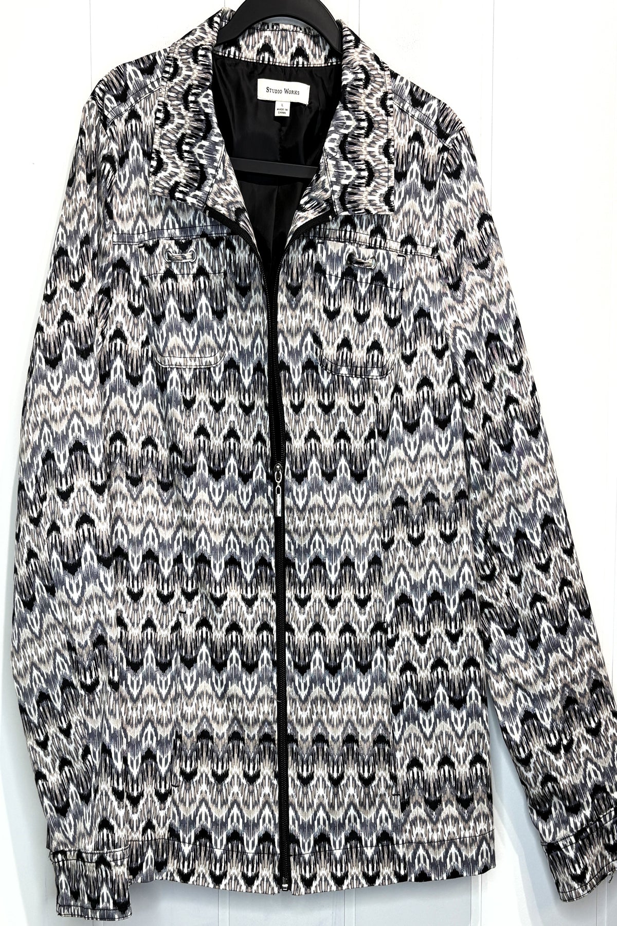 Studio Works ZigZag Print Jacket