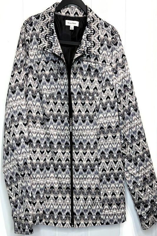 Studio Works ZigZag Print Jacket