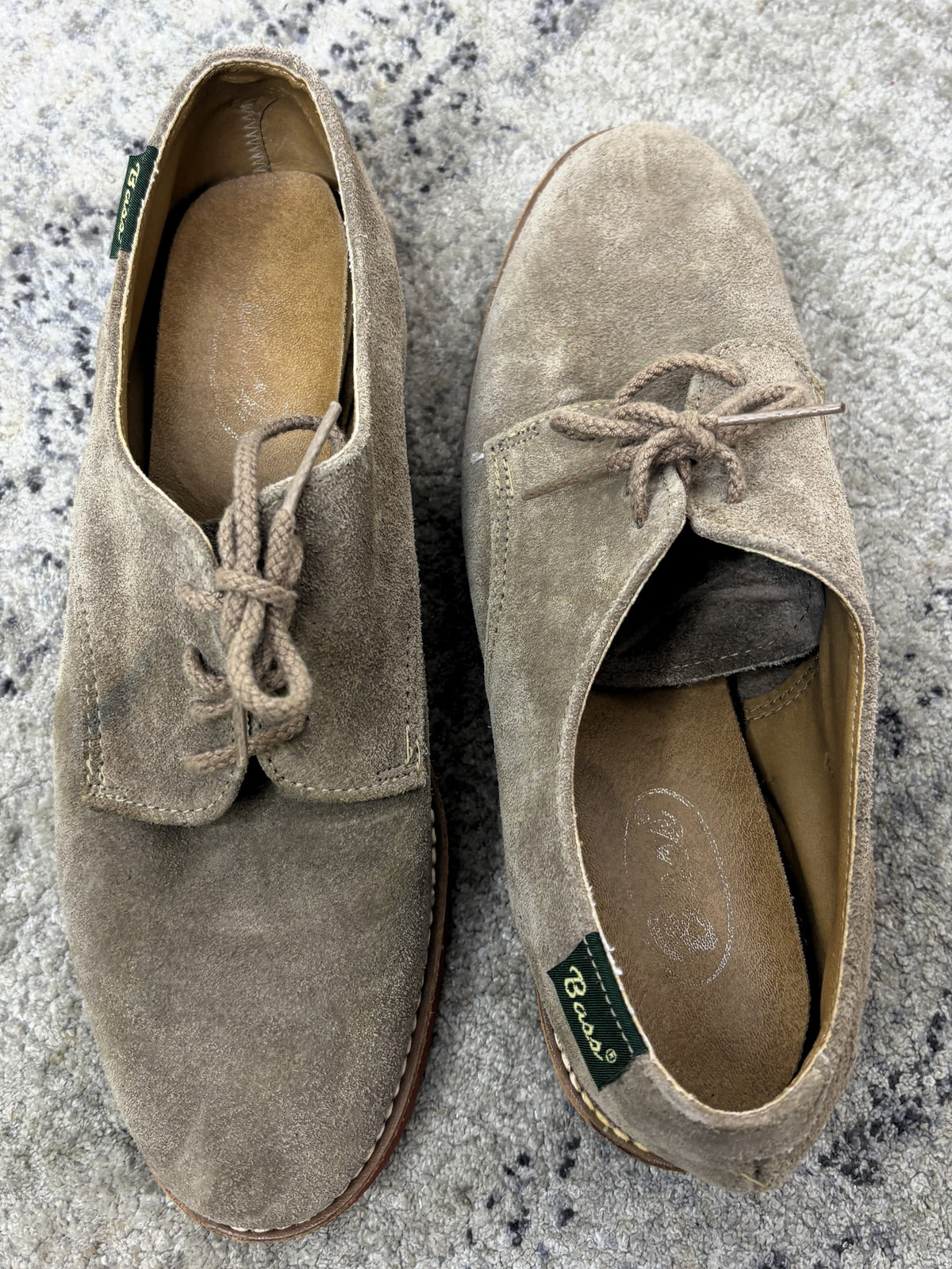 Vintage Bass Suede Laced Shoes