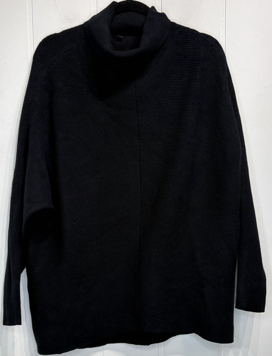 Oversized Turtleneck Ribbed Sweater