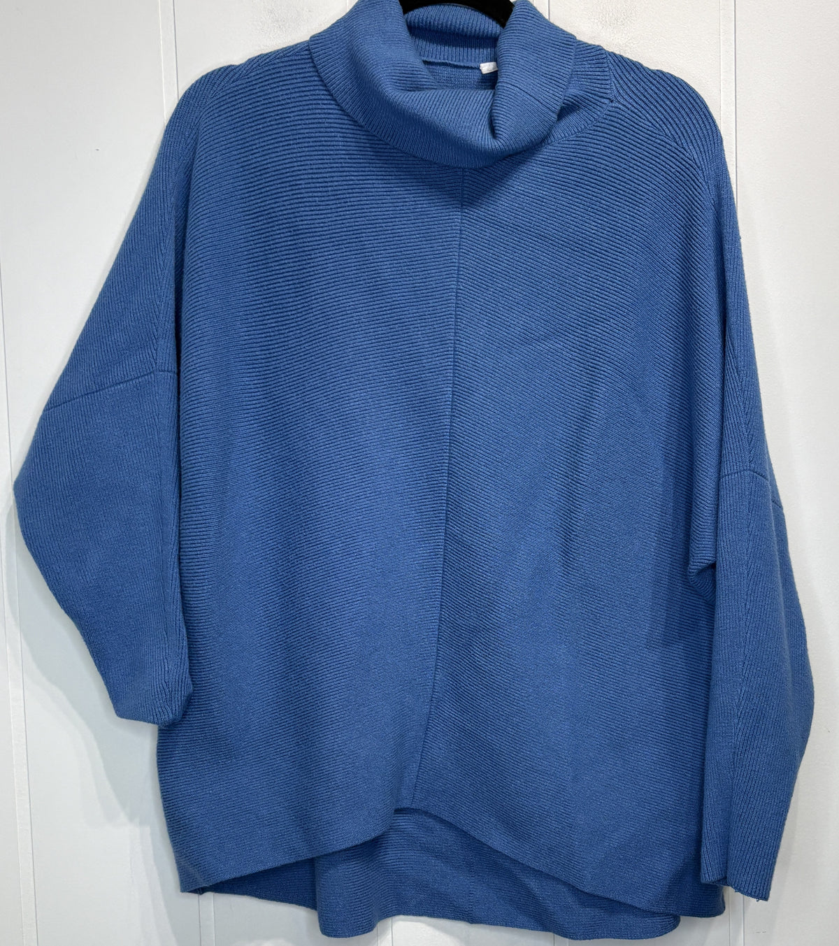 Oversized Turtleneck Ribbed Sweater